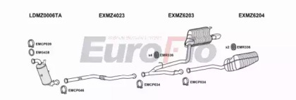 Система выпуска ОГ EuroFlo MZE2521D 0504LHD